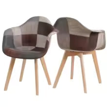Lot de 2 Chaises Design Nordique Confortables