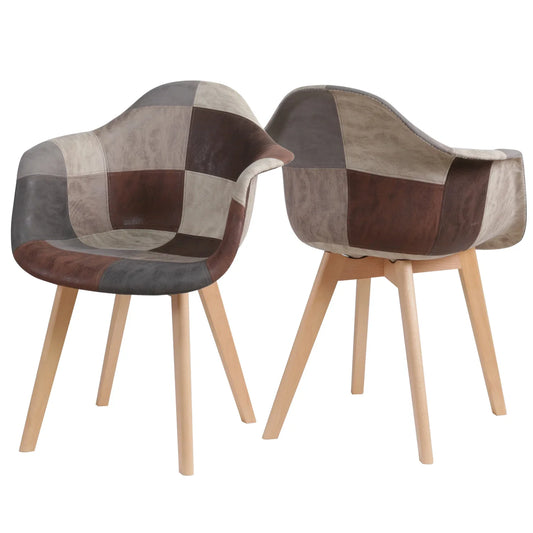 Lot de 2 Chaises Design Nordique Confortables