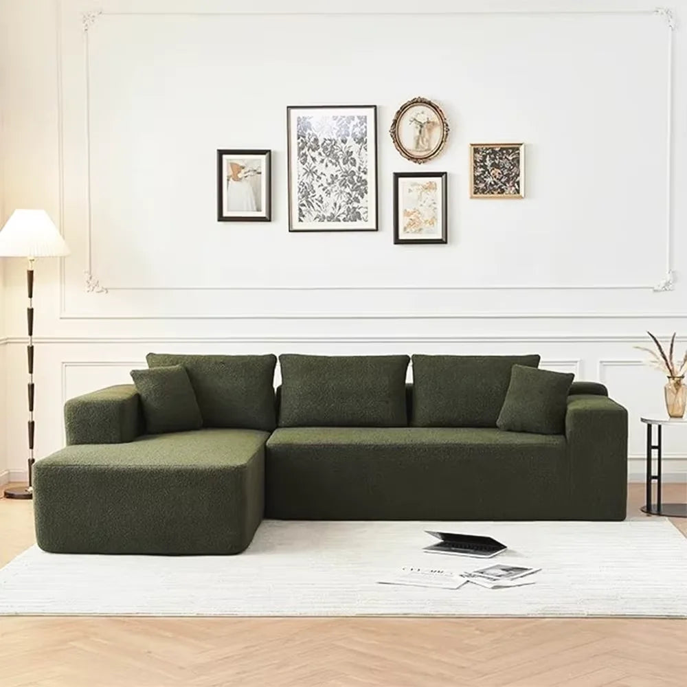 Canapé d'angle L 3 places confort moderne