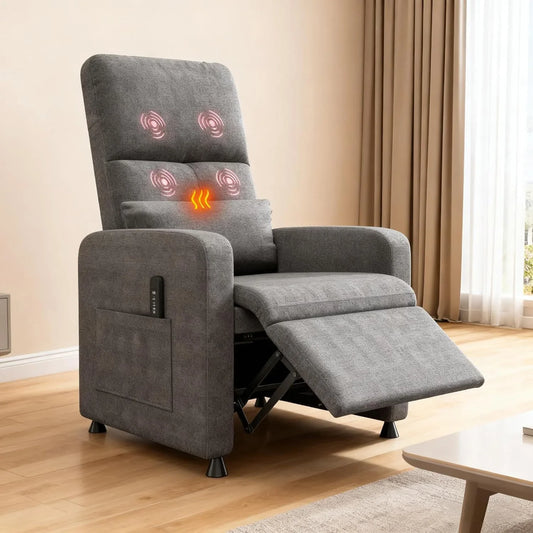 Fauteuil Relaxation Électrique avec Massage & Chaleur