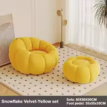 Canapé Citrouille Scandinave Confortable