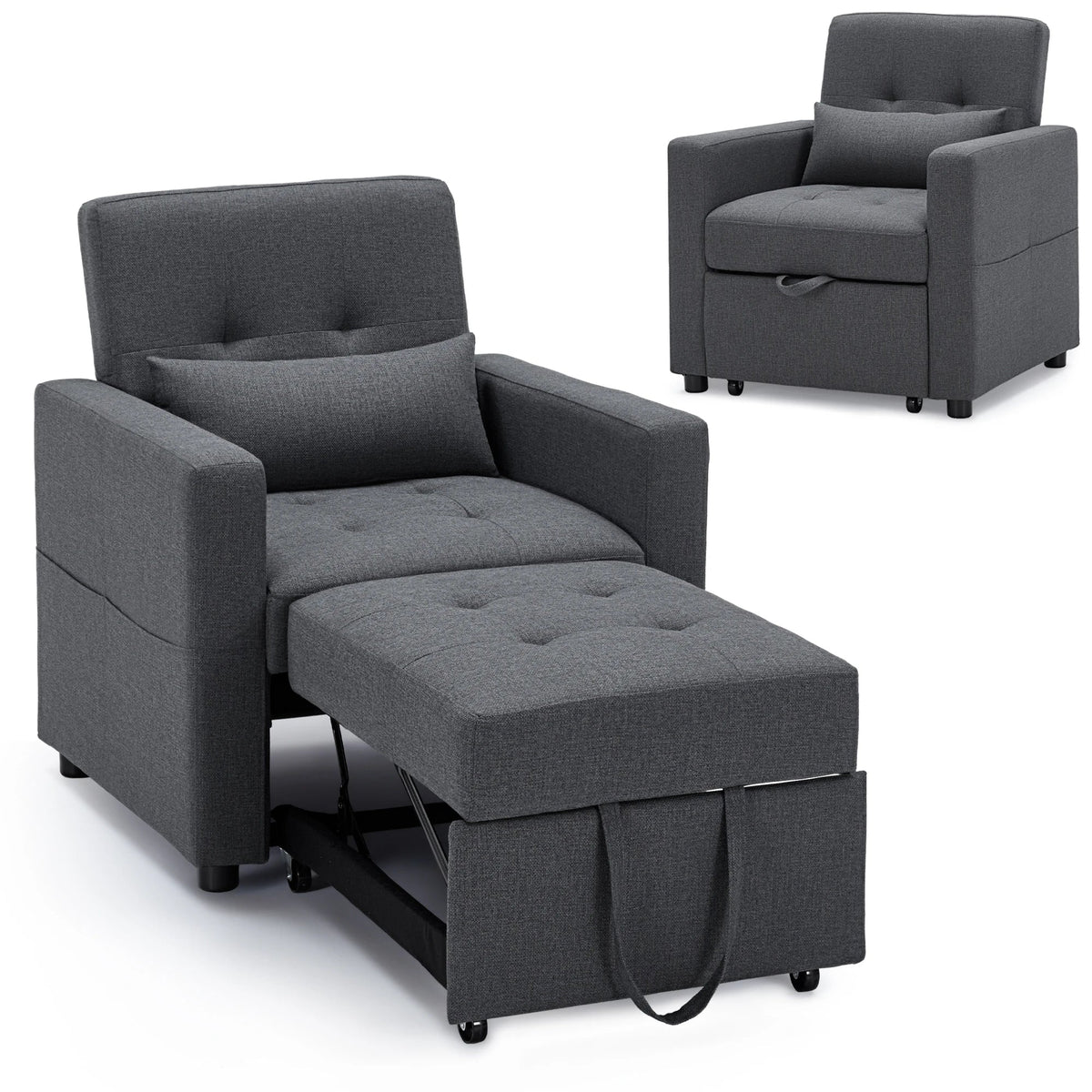 Fauteuil-Lit Convertible 3-en-1 Confortable
