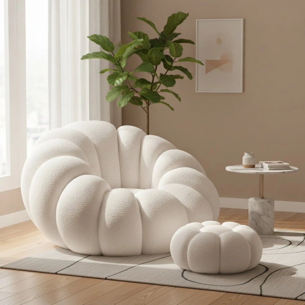Canapé Citrouille Scandinave Confortable