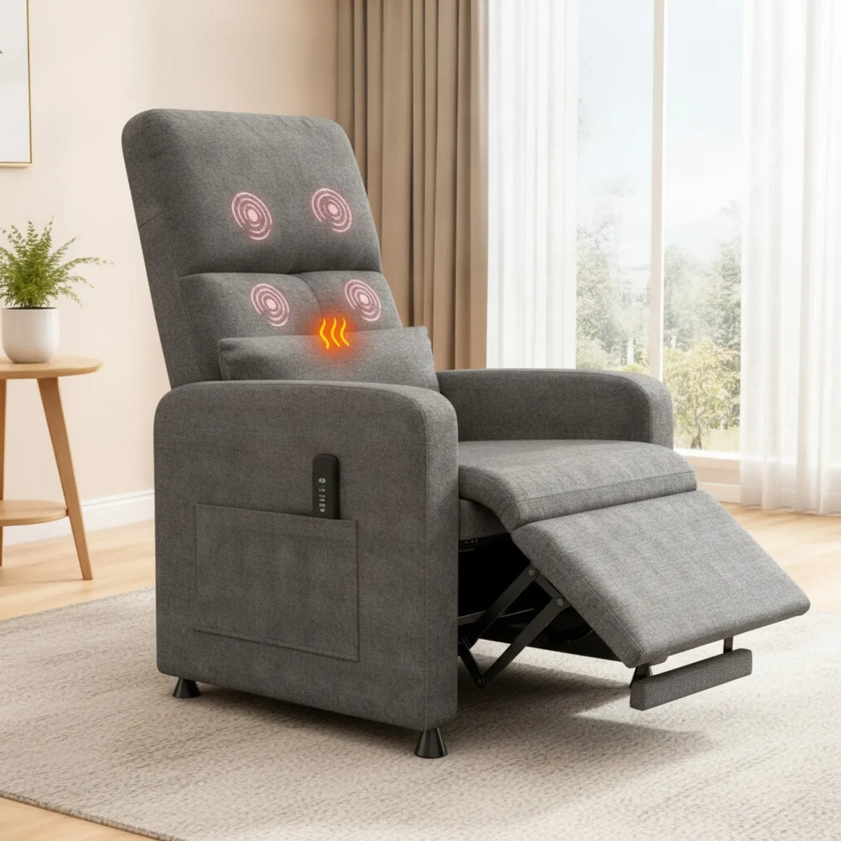 Fauteuil Relaxation Électrique avec Massage & Chaleur