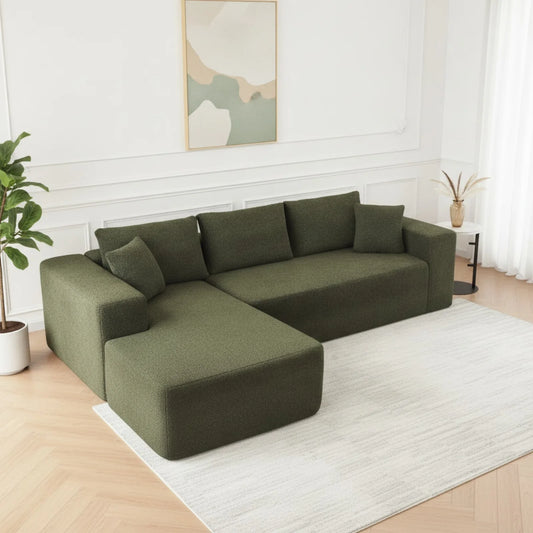 Canapé d'angle L 3 places confort moderne