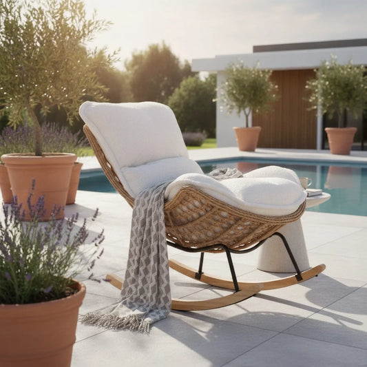 Fauteuil Rotin Inclinable Extérieur Chic