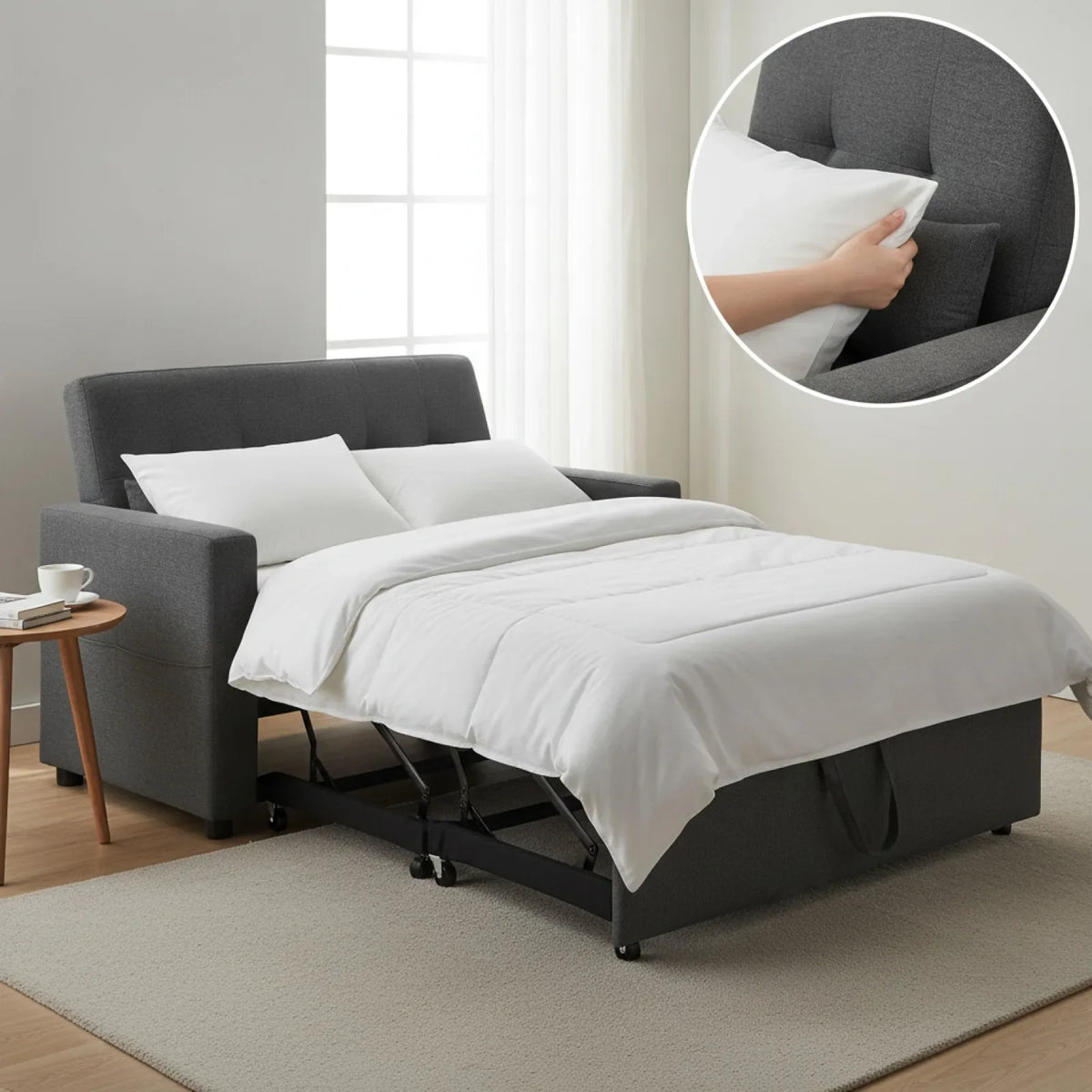 Fauteuil-Lit Convertible 3-en-1 Confortable