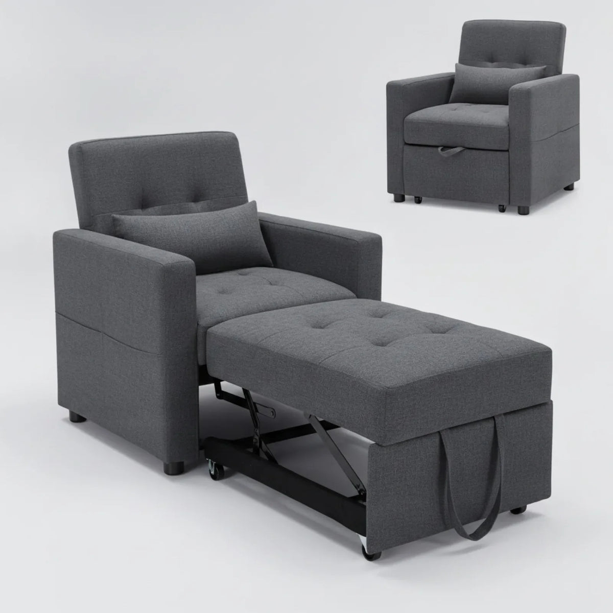 Fauteuil-Lit Convertible 3-en-1 Confortable